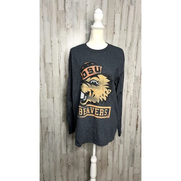Gameday Couture Oregon State Beavers Men's Large‎ Gray Long Sleeve Tee - Picture 1 of 6